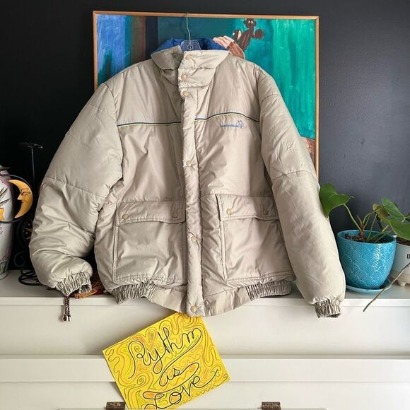 Avon Michelin Light Beige Puffer Jacket for Men M - Picture 2 of 16